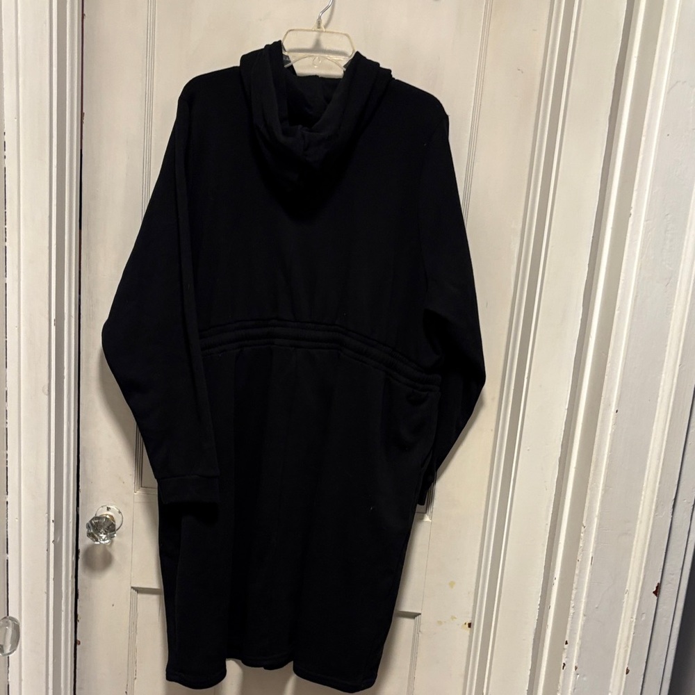 Torrid  Black Hooded Sweatshirt Longsleeve Dress 3 or 22/24 - Picture 7 of 13